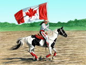Western, Equine Art - Canada Day